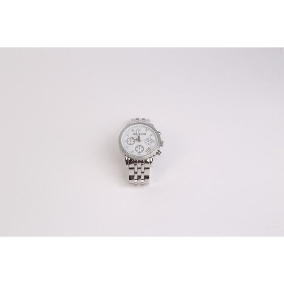 Michael Kors MK-5020 Silver Stainless Steel Chronograph Bracelet Metallic Watch - Picture 3 of 6
